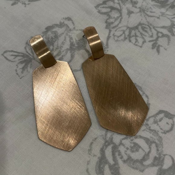 Gold Statement Earrings - Picture 1 of 2